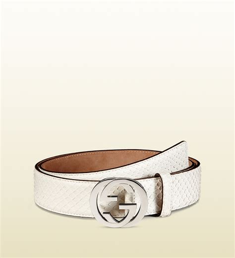 gucci belt white ebay|white gucci belt snake buckle.